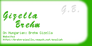 gizella brehm business card